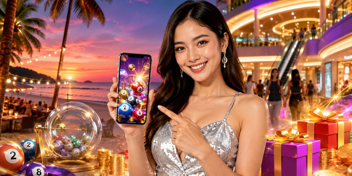 Pemain lottery Lotere dan Jackpot di Langkawi dengan tema budaya tempatan